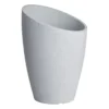 Modern Grey Granite Planter, 18.5"