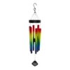 Multicolored Metal & Wood Tuned Windchime, 39"