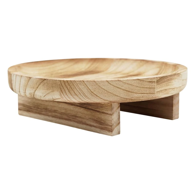 Natural Wooden Plant Stand, Large 2 Natural Wooden Plant Stand, Large - Image 2