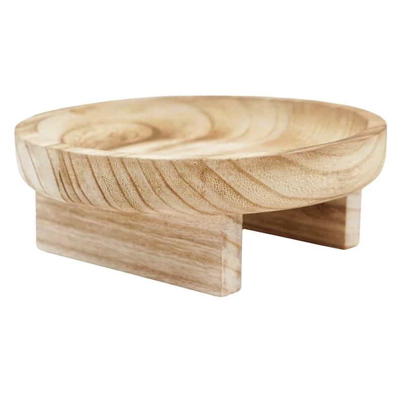 Natural Wooden Plant Stand, Small 2 Natural Wooden Plant Stand, Small - Image 2