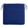 Navy Blue Canvas Gusseted Outdoor Deep Seat Cushion