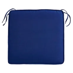 Navy Blue Canvas Gusseted Outdoor Deep Seat Cushion