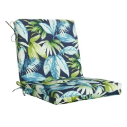 Navy Blue Seneca Outdoor Hinged Seat Cushion