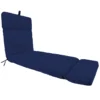 Navy Canvas Universal Outdoor Chaise Lounge Cushion
