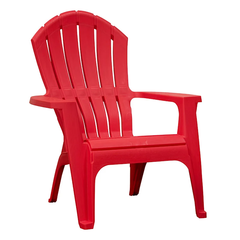 Outdoor Adirondack Chair, Red 1 Outdoor Adirondack Chair, Red