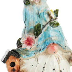 Outdoor Blue Hat Gnome Figurine, 9" -Outdoor Corner Shop outdoor blue hat gnome figurine 9 3