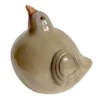 Outdoor Cream Songbird Figurine, Small