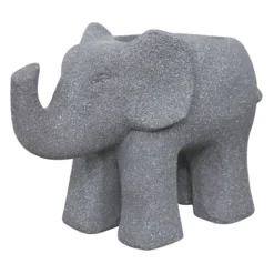Outdoor Elephant Planter Figurine, 13"