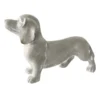 Outdoor Grey Dog Figurine, 18"