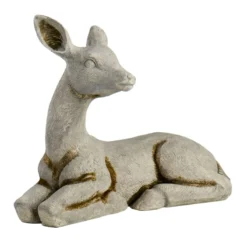 Outdoor Laying Deer Figurine, 17"
