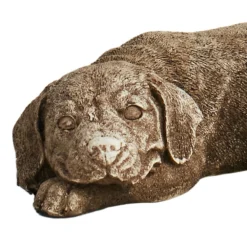 Outdoor Laying Dog Figurine, 16" -Outdoor Corner Shop outdoor laying dog figurine 16 3