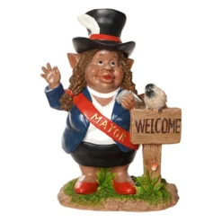 Outdoor Mayor Garden Gnome Figurine, 15"
