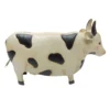 Outdoor Metal Cow Figurine, 9"