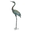 Outdoor Metal Crane Statue, 43"