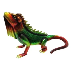 Outdoor Metal Lizard Figurine, 12"