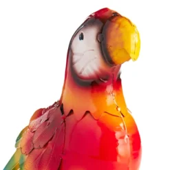 Outdoor Metal Parrot Figurine, 12" -Outdoor Corner Shop outdoor metal parrot figurine 12 3