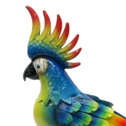 Outdoor Metal Parrot Figurine, 15.5" -Outdoor Corner Shop outdoor metal parrot figurine 15.5 3