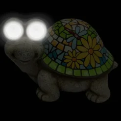Outdoor Mosaic Turtle Solar Light Figurine, 10.5x7 -Outdoor Corner Shop outdoor mosaic turtle solar light figurine 10.5x7 3