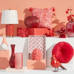 Outdoor Red Metal Cardinal Figurine, 11"