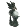 Outdoor Rustic Copper Fairy Solar Light Figurine, 12.5"