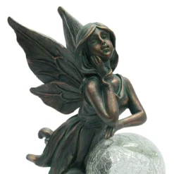 Outdoor Rustic Copper Fairy Solar Light Figurine, 12.5" -Outdoor Corner Shop outdoor rustic copper fairy solar light figurine 12.5 2