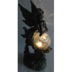 Outdoor Rustic Copper Fairy Solar Light Figurine, 12.5" -Outdoor Corner Shop outdoor rustic copper fairy solar light figurine 12.5 3