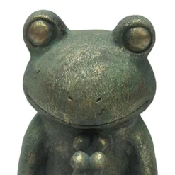 Outdoor Sitting Yoga Frog Statue, 11.5" -Outdoor Corner Shop outdoor sitting yoga frog statue 11.5 2