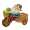 Outdoor Tricycle Garden Gnome Figurine, 12"