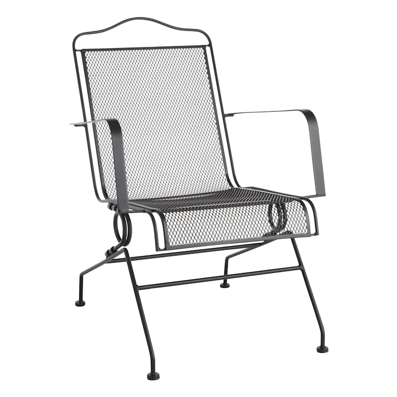 Outdoor Wrought Iron Motion Chair 1 Outdoor Wrought Iron Motion Chair