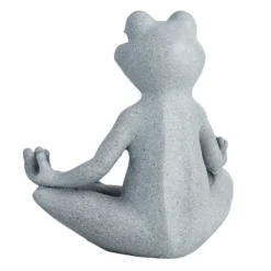 Outdoor Yoga Frog Statue, 14" -Outdoor Corner Shop outdoor yoga frog statue 14 2