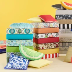 Paisley Chili Gusseted Outdoor Deep Seat Cushion -Outdoor Corner Shop paisley chili gusseted outdoor deep seat cushion 5