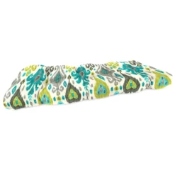 Paso Turquoise Outdoor Wicker Settee Cushion