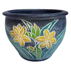 Peace Lily Clay Planter, Small