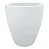 Powell White Ceramic Planter, 23"