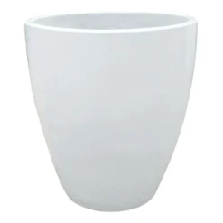 Powell White Ceramic Planter, 23"
