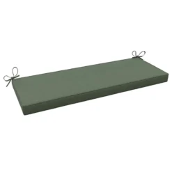Premium Endive Green Gusseted Outdoor Bench Cushion
