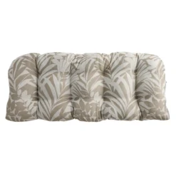Premium Natural Royal Palm Outdoor Wicker Settee Cushion