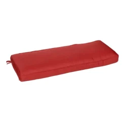 Premium Tristin Cherry Red Gusseted Outdoor Bench Cushion