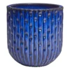 Providence Blue Dimpled Round Pot, Medium