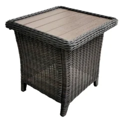 Providence Glendale Hand-Woven Rattan Outdoor End Table