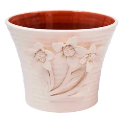 Providence Indoor Ceramic Floral Decal Garden Pot, 7"