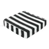 Providence Onyx Awning Striped Gusseted Outdoor Deep Seat Cushion