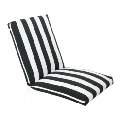 Providence Onyx Awning Striped Hinged Outdoor Cushion