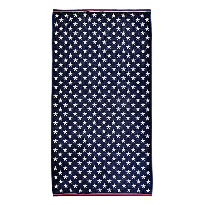 Providence Patriotic Stars Beach Towel, 34x62 1 Providence Patriotic Stars Beach Towel, 34x62