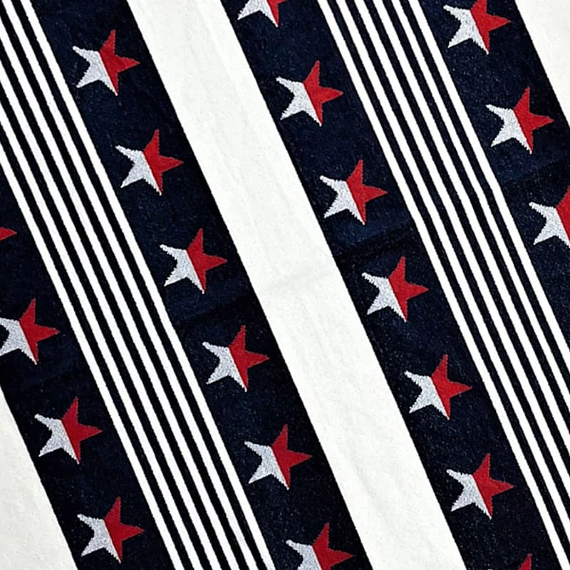 Providence Patriotic Stars & Stripes Beach Towel, 34x62 2 Providence Patriotic Stars & Stripes Beach Towel, 34x62 - Image 2