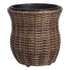 Providence Tulip Shaped Woven Plicker Planter, Medium