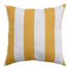 Providence Yellow Awning Striped Oversized Outdoor Throw Pillow, 20"