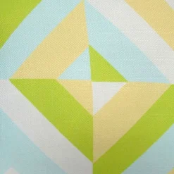 Ray Green & Yellow Geo Outdoor Throw Pillow, 17" -Outdoor Corner Shop ray green yellow geo outdoor throw pillow 17 2