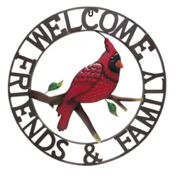 Red Cardinal Metal Outdoor Wall Decor, 22"