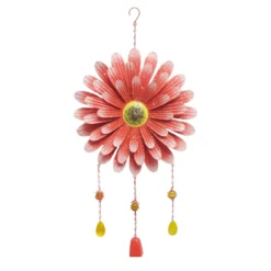Red Flower Suncatcher Wind Chime